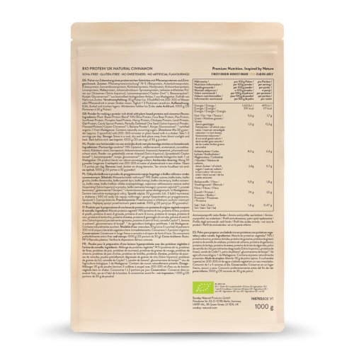 Organic Protein 12K Natural Cinnamon
