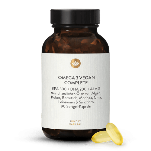Vegan Omega 3 Complete EPA 300 + DHA 200 + ALA 5