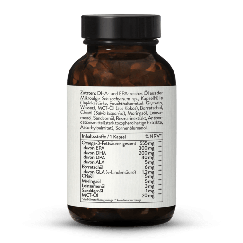 Omega 3 Complete EPA 300 + DHA 200 + ALA 5 vegan