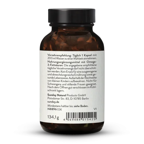 Omega 3 Complete EPA 300 + DHA 200 + ALA 5 vegan