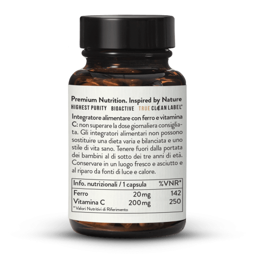 Chelato di ferro bisglicinato 20 mg + vitamina C