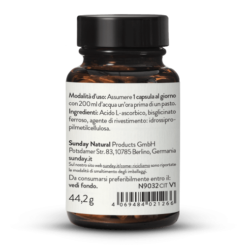 Chelato di ferro bisglicinato 20 mg + vitamina C