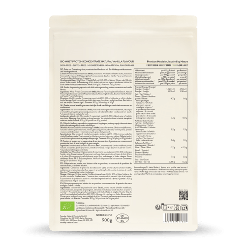 Organic Whey Protein Natural Vanilla