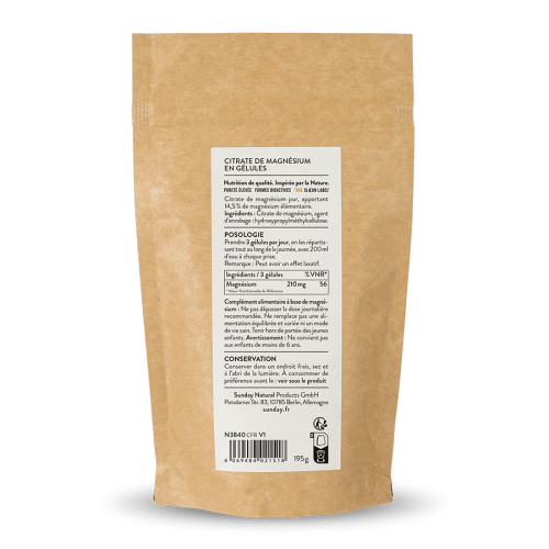 Citrate de magnsium (Format XL) - Glules