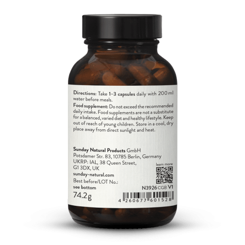 L-Lysin 500 kapsler fra fermentering, vegansk