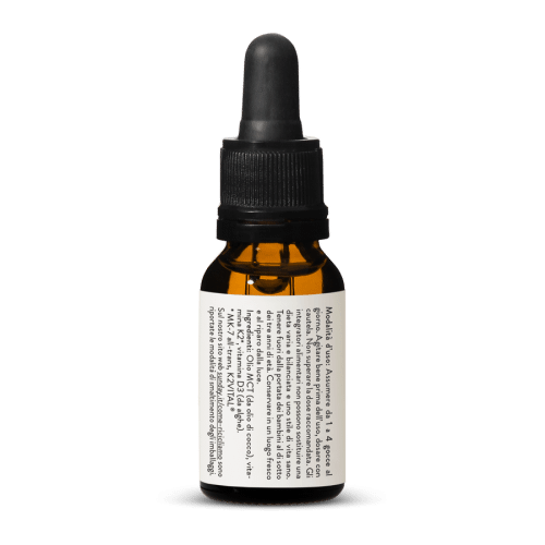 Vitamine D3 + K2 MK-7 200 UI + 15 g Gocce, Vegane