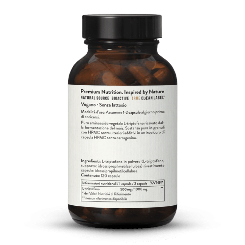L-triptofano 500 in capsule vegano
