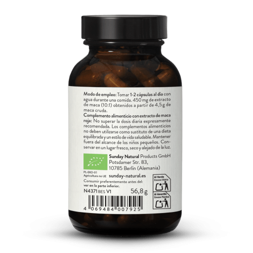 Extracto de maca roja bio 10:1 en cpsulas