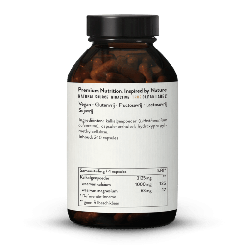 Calcium Natuurlijk 250 mg Hooggedoseerd 60 Capsules
