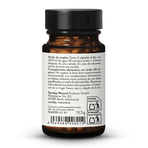 cido R-alfa lipoico bioactivo estabilizado en cpsulas