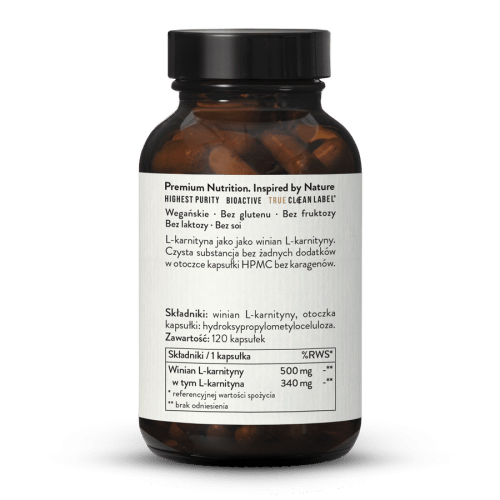 L-karnityna 500mg w kapsukach