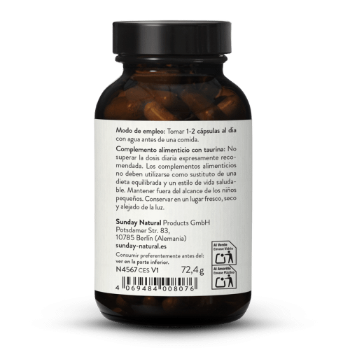 Taurina 500mg en cpsulas