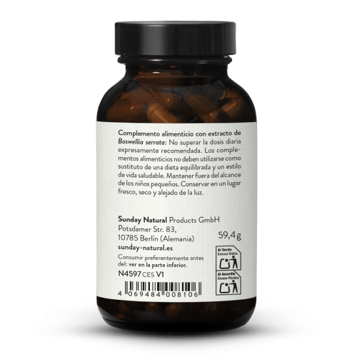 Incienso En Cpsulas Boswellia Serrata 85% + AKBA 20%