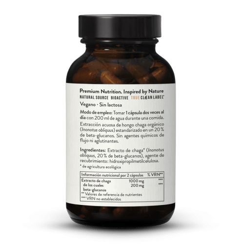 Extracto de chaga bio 20% betaglucano