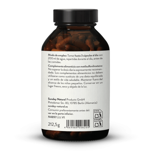 MSM Vegetal 1000 UltraPure En Cpsulas