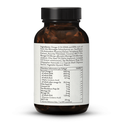 Complejo de omega 3 DHA + EPA vegano