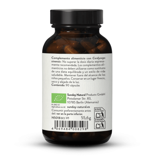 Extracto de Cordyceps bio en cpsulas