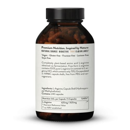 Kapsle L-arginin bze z fermentace, vegan