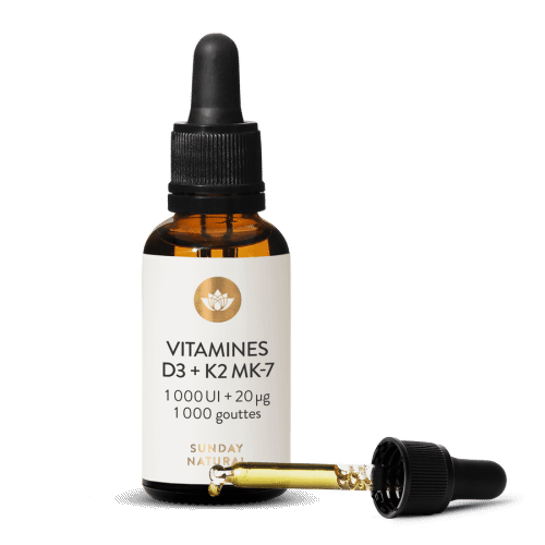 VITAMINE D3 + K2 MK7 1000 UI + 20 g