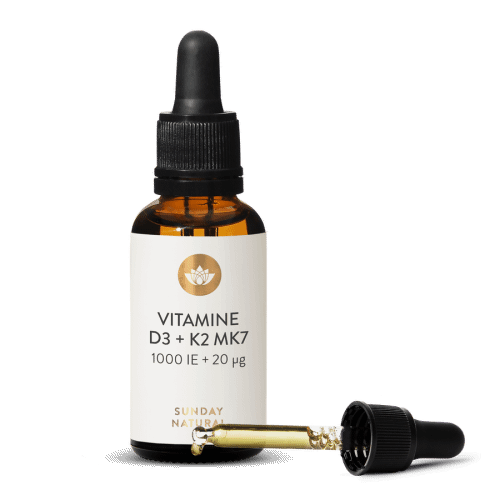Vitamine D3 + K2 MK7 25 g / 1000 IE + 20 g Druppels