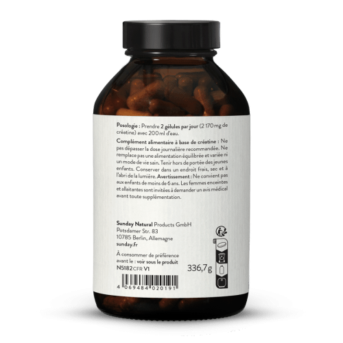 Cratine monohydrate en glules