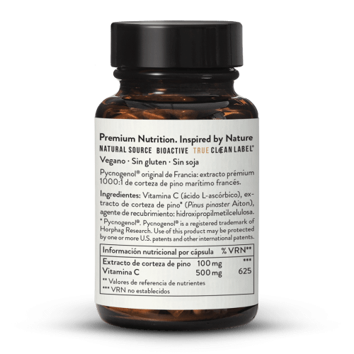 Extracto de corteza de pino Pycnogenol 100 + vitamina C
