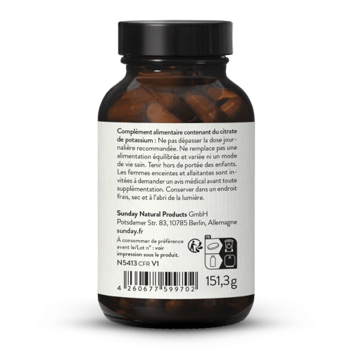 Citrate de potassium en glules