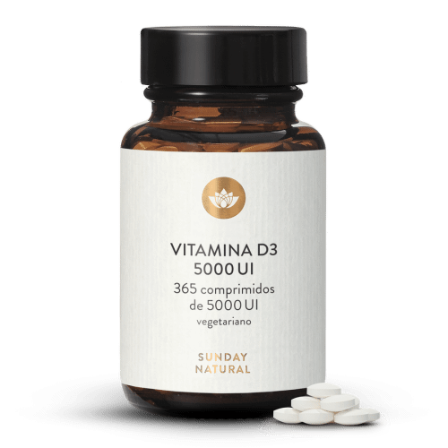 Vitamina D3 5000UI Alta Dosis 365Comprimidos