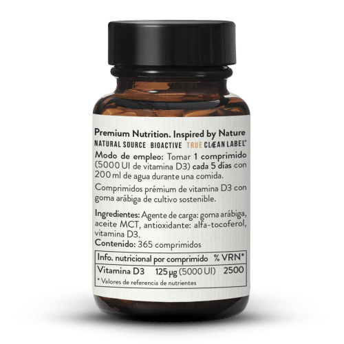 Vitamina D3 5000UI Alta Dosis 365Comprimidos