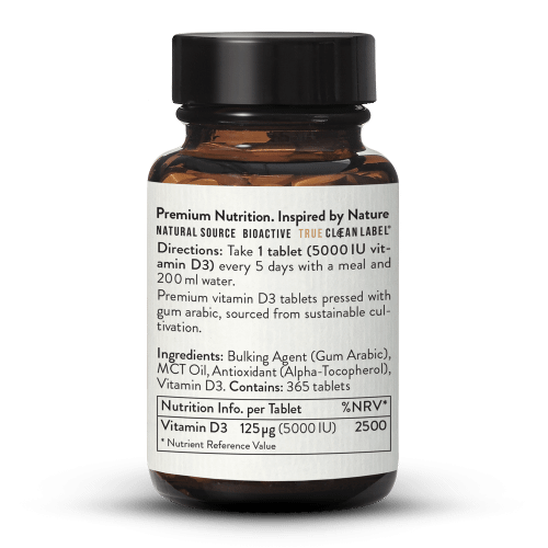 D3-vitamin 5000 IE Hgdoserad 365 tabletter