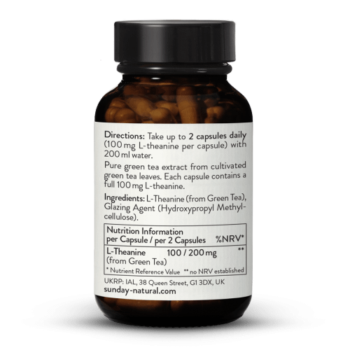 Grn te-ekstrakt L-theanin 100 mg