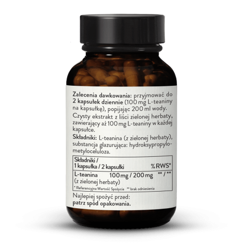 L-teanina ekstrakt z zielonej herbaty 100 mg