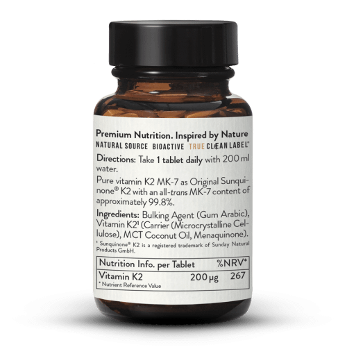 Vitamin K2 200g All-Trans MK7 Tablets