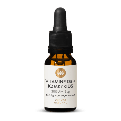 Vitamina D3 + K2 MK7 200 UI + 15 mcg gocce
