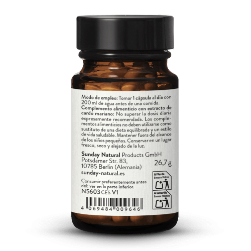 Extracto de cardo mariano 250mg