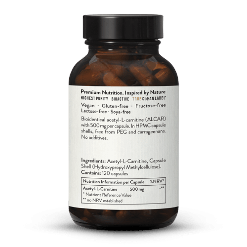 Acetyl-L-Carnitine 500mg Capsules