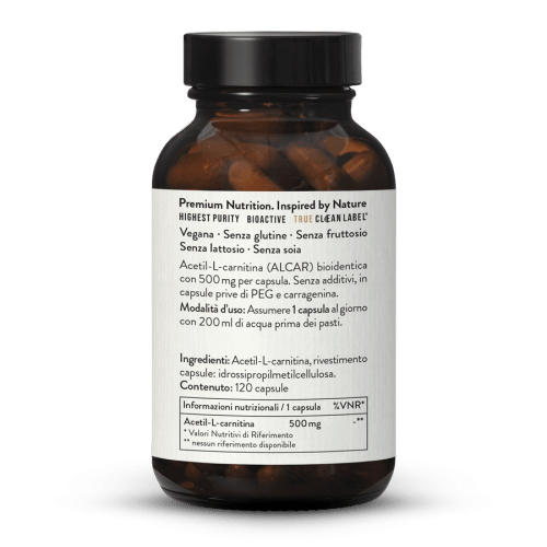 Acetil-L-carnitina 500 in capsule