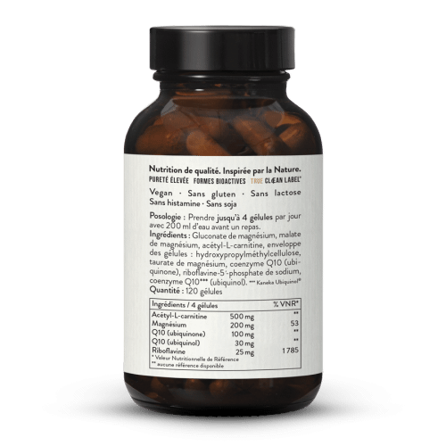 Complexe Migra Q10, Magnsium, B2, Actyl-L-Carnitine