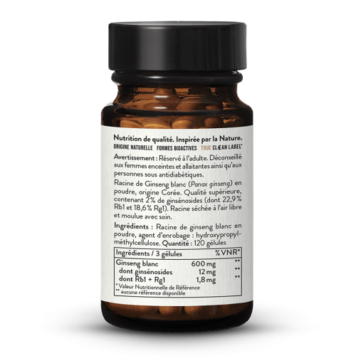 Ginseng blanc naturel 2 %
