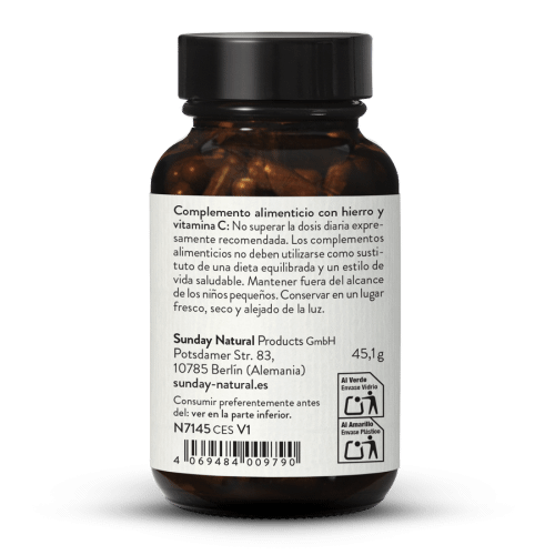 Hierro + vitamina C vegetal 14mg