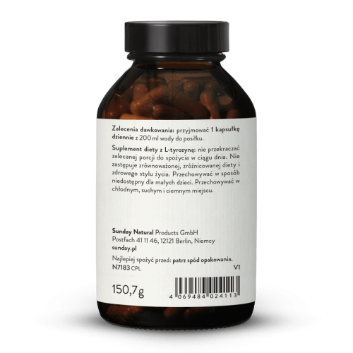 L-tyrozyna 500 mg Kapsuki