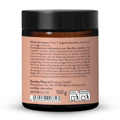 Bacillus subtilis en gominolas de fruta