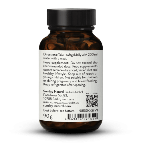 Omega 3 EPA 400 mg + DHA 225 mg Vegansk