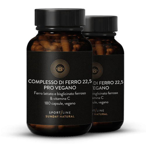 Complesso di ferro 22,5 pro vegano in capsule