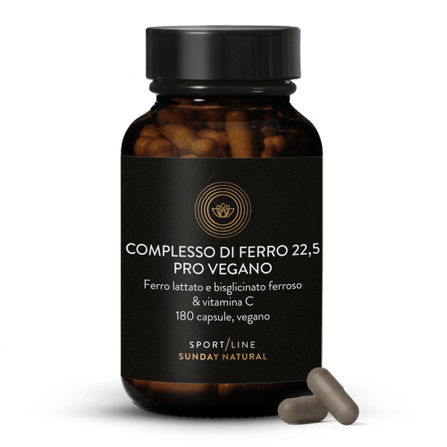 Complesso di ferro 22,5 pro vegano in capsule