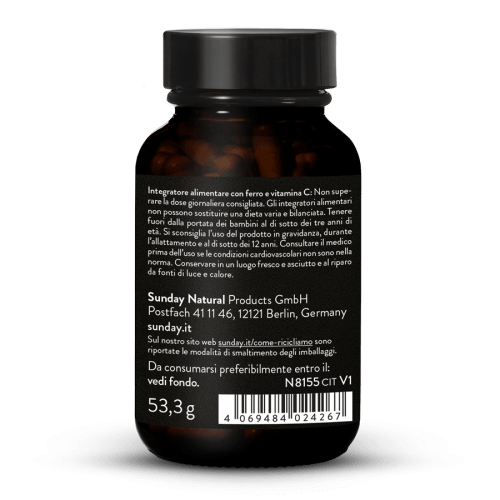 Complesso di ferro 22,5 pro vegano in capsule