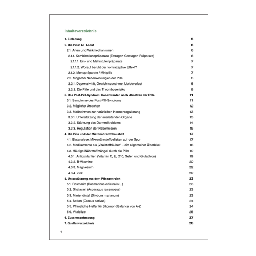 Antibabypille & Post-Pill-Syndrom untersttzen