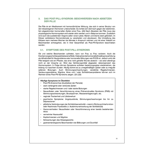 Antibabypille & Post-Pill-Syndrom untersttzen