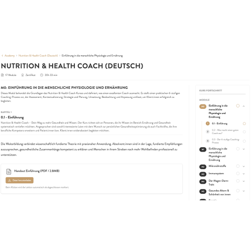 Nutrition & Health Coach DE