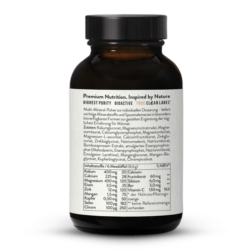 Multi Mineral Komplex Pulver Mann